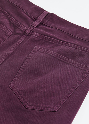 Темно-фиолетовые демисезонные прямые джинсы H&M