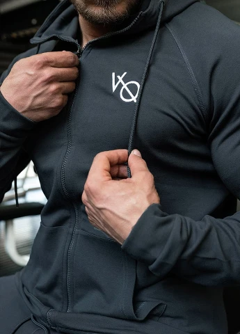 Темно-синій демісезонний спортивний костюм VQH