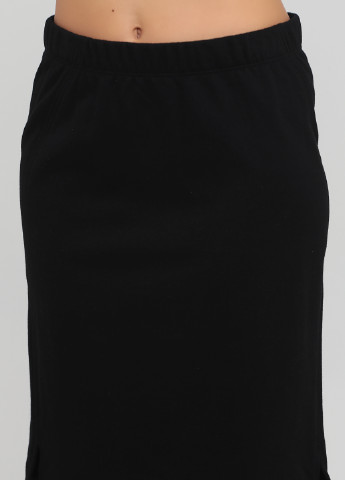 Черная кэжуал однотонная юбка Eileen Fisher