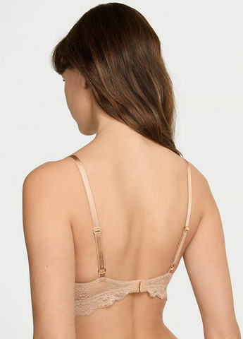 Бежевий демісезонний комплект (бюстгальтер, трусики) Victoria's Secret