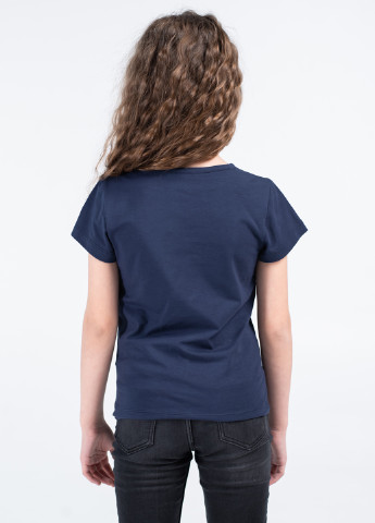 Темно-синя літня футболка Vidoli