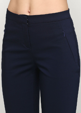Синие кэжуал демисезонные зауженные брюки BRANDTEX COPENHAGEN