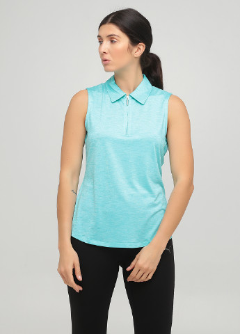 Женская бирюзовая футболка поло Greg Norman меланжевая
