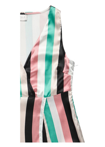 Комбінована кежуал сукня а-силует Vila в смужку