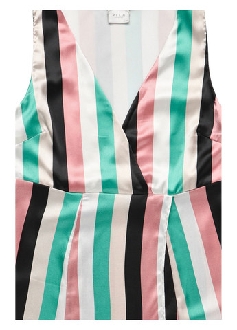 Комбінована кежуал сукня а-силует Vila в смужку