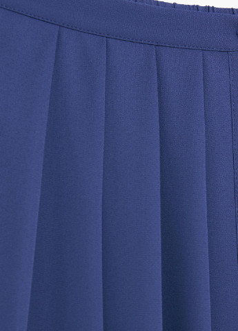 Синяя кэжуал однотонная юбка Mango макси