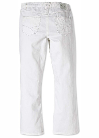 Белые летние прямые джинсы His Jeans
