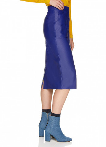 Фиолетовая кэжуал однотонная юбка United Colors of Benetton карандаш