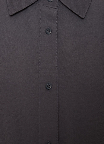 Темно-серое кэжуал, деловое платье рубашка Calvin Klein Jeans однотонное