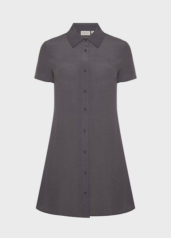 Темно-серое кэжуал, деловое платье рубашка Calvin Klein Jeans однотонное