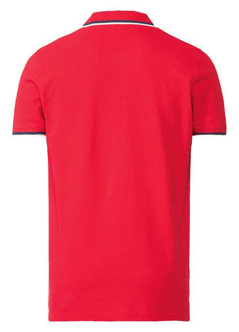 Красная футболка-поло для мужчин Livergy с надписью