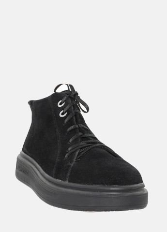 Зимние ботинки re2700-2043-11 черный El passo из натуральной замши