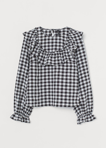 Чорно-біла демісезонна блуза H&M