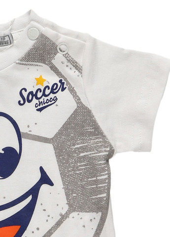 Белая летняя футболка Chicco