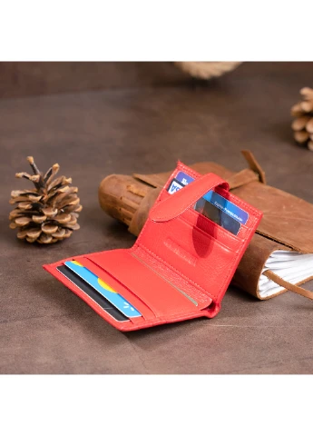 Женский кожаный кошелек-визитница 10х8,3х1,5 см st leather (229458787)