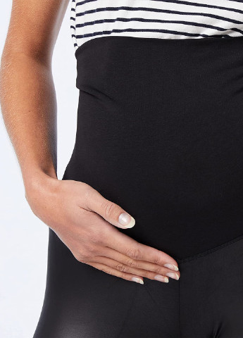 Черные демисезонные леггинсы для беременных Supermom