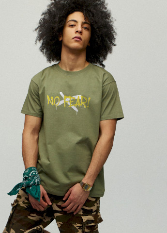 Хаки (оливковая) футболка мужская YAPPI
