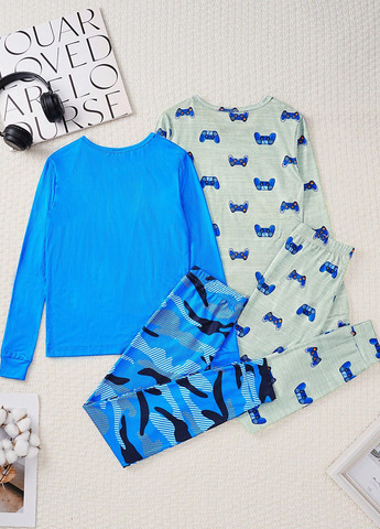 Комбінована всесезон піжама (2 шт.) (лонгслів, штани) лонгслів + брюки SHEIN