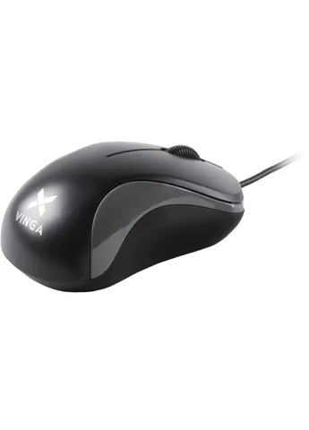Мишка MS-882 black - grey Vinga (253546251)