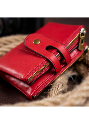 Жіночий шкіряний гаманець 9х12х4 см Vintage (229459043)