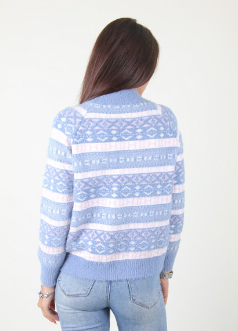 Голубой демисезонный свитер Ladies Fashion