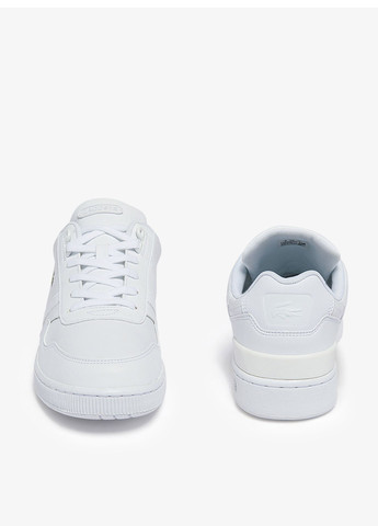 Белые демисезонные кроссовки Lacoste T-Clip