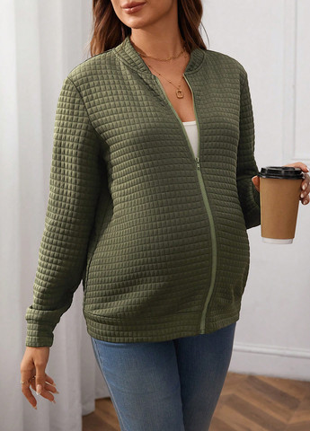 Бомбер для вагітних SHEIN на блискавці (331821845)