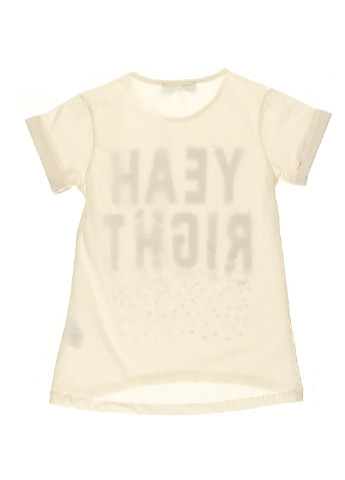 Бежева літня футболка з коротким рукавом Cichlid