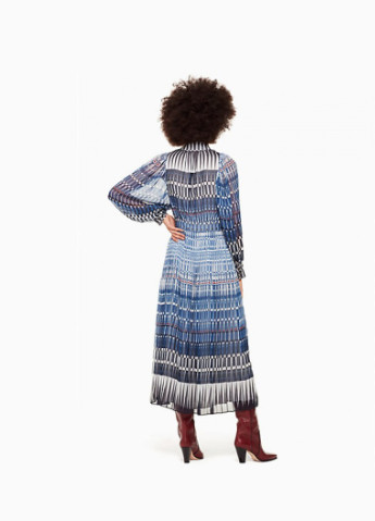 Комбинированное кэжуал платье Kate Spade с абстрактным узором