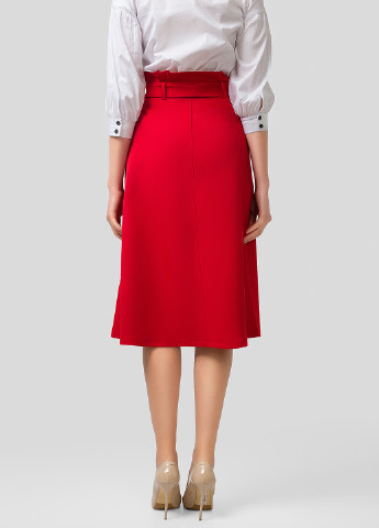 Красная кэжуал однотонная юбка Azuri с высокой талией