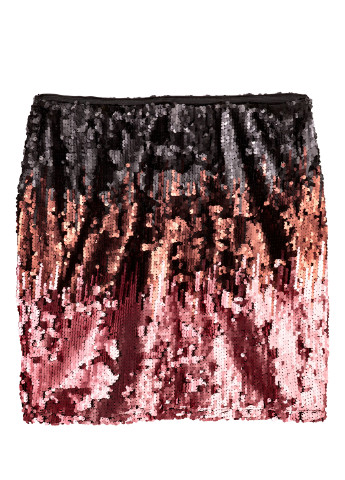 Пудровая кэжуал градиентной расцветки юбка H&M карандаш