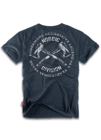 Синяя футболка dobermans hatchet ts39nv Dobermans Aggressive