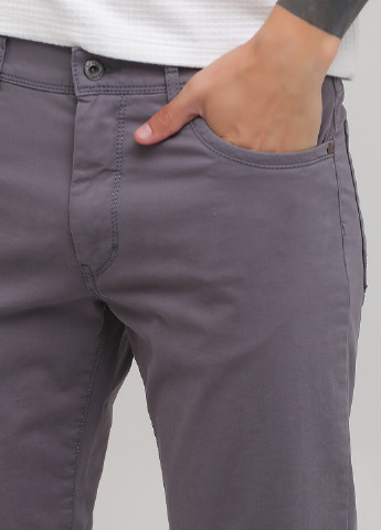 Серые кэжуал демисезонные прямые брюки Lagrand
