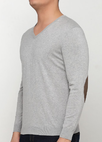 Серый демисезонный пуловер пуловер Massimo Dutti