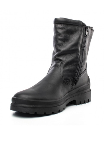 Черные зимние полусапоги Manul