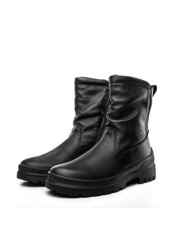 Черные зимние полусапоги Manul