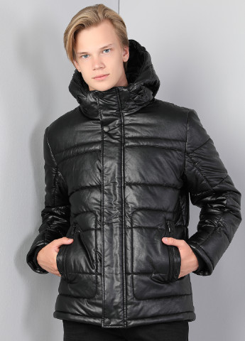 Чорна зимня куртка Colin's