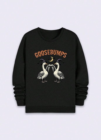 Черный свитшот SHEIN рисунок без декора (323262729)