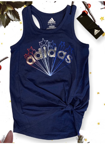 Синяя майка adidas