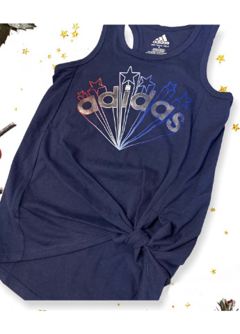 Синяя майка adidas