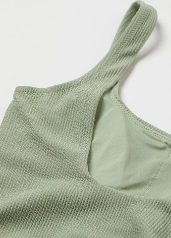 Зелений літній купальник суцільний, танк H&M