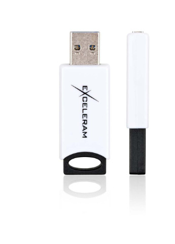 USB флеш накопичувач eXceleram 32GB H2 Series White / Black USB 3.1 Gen 1 (EXU3H2W32) Team 32gb h2 series white/black usb 3.1 gen 1 (232750142)