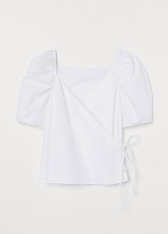 Белая блуза на запах H&M