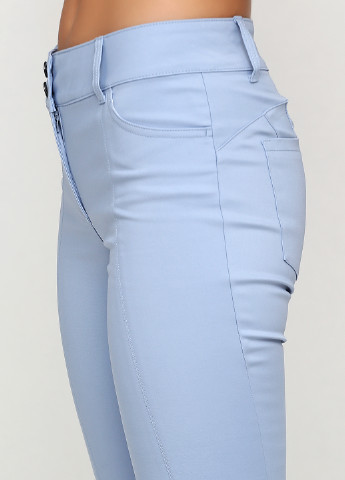 Голубые кэжуал демисезонные зауженные брюки Ashley Brooke