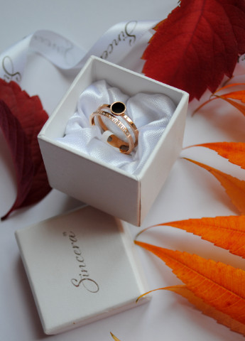 Двойное кольцо с ониксом Sincera (239798449)