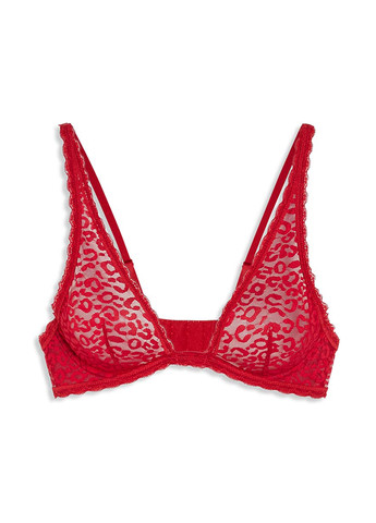 Червоний планж бюстгальтер C&A з кісточками поліамід