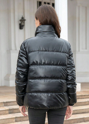 Чорна демісезонна куртка SHEIN