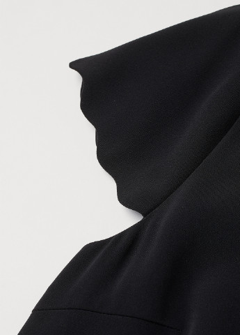Черное деловое платье клеш H&M однотонное