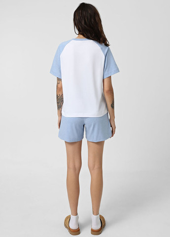Серо-голубая всесезон пижама (футболка, шорты) футболка + шорты Promin