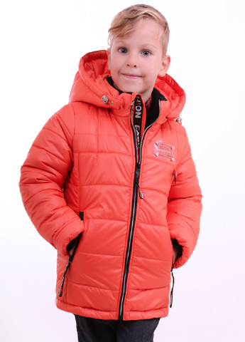 Помаранчева зимня зимова подовжена куртка k33 Luxik Зимняя куртка